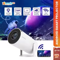 Android Smart Projector HY300 4K Home Theatre WiFi Bluetooth portable Projector New Projector Smart Mini Preojector